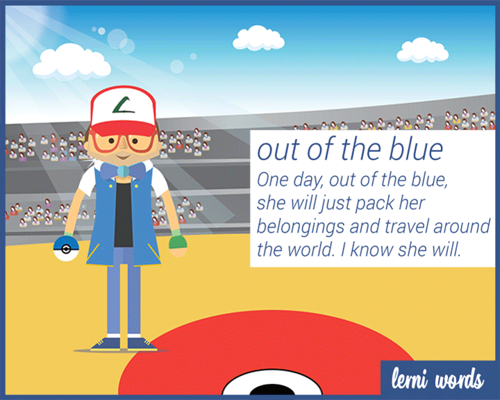 out of the blue - Lerni Words