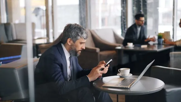 Phoning, faxing, mailing, lunch breaks