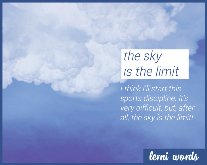 Sky is the limit- Lerni Words