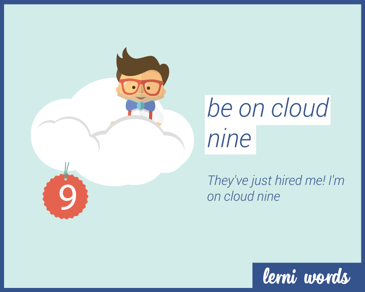 cloud nine meaning idiom